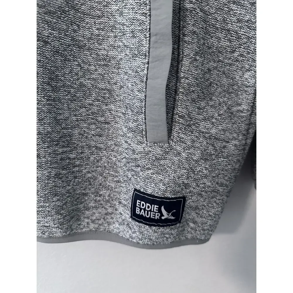 Eddie Bauer Men's Quarter Snap Pullover Mockneck Sweater Warm Fleece Small